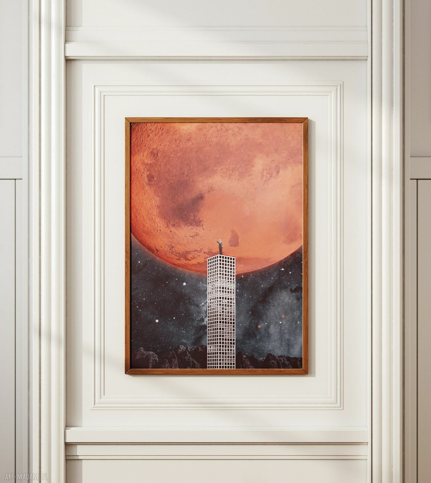 Plakat Eksploracja Kosmosu - Kolaż Fine Art 30x40 cm