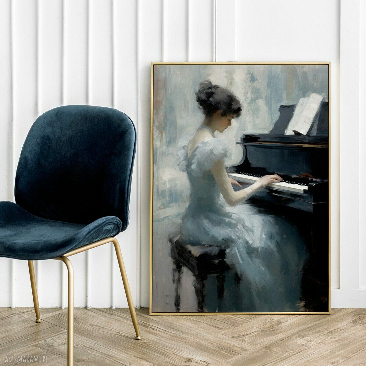 Plakat Fortepian 30x40 cm Piano Lesson - dekoracja do salonu