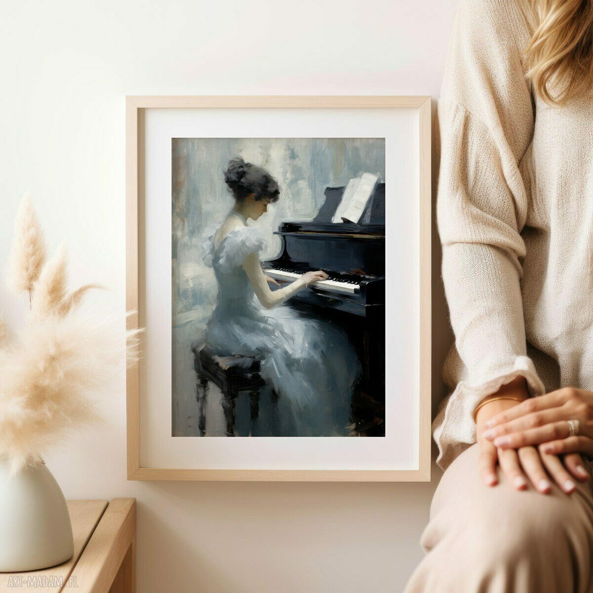 Plakat Fortepian 30x40 cm Piano Lesson - dekoracja do salonu
