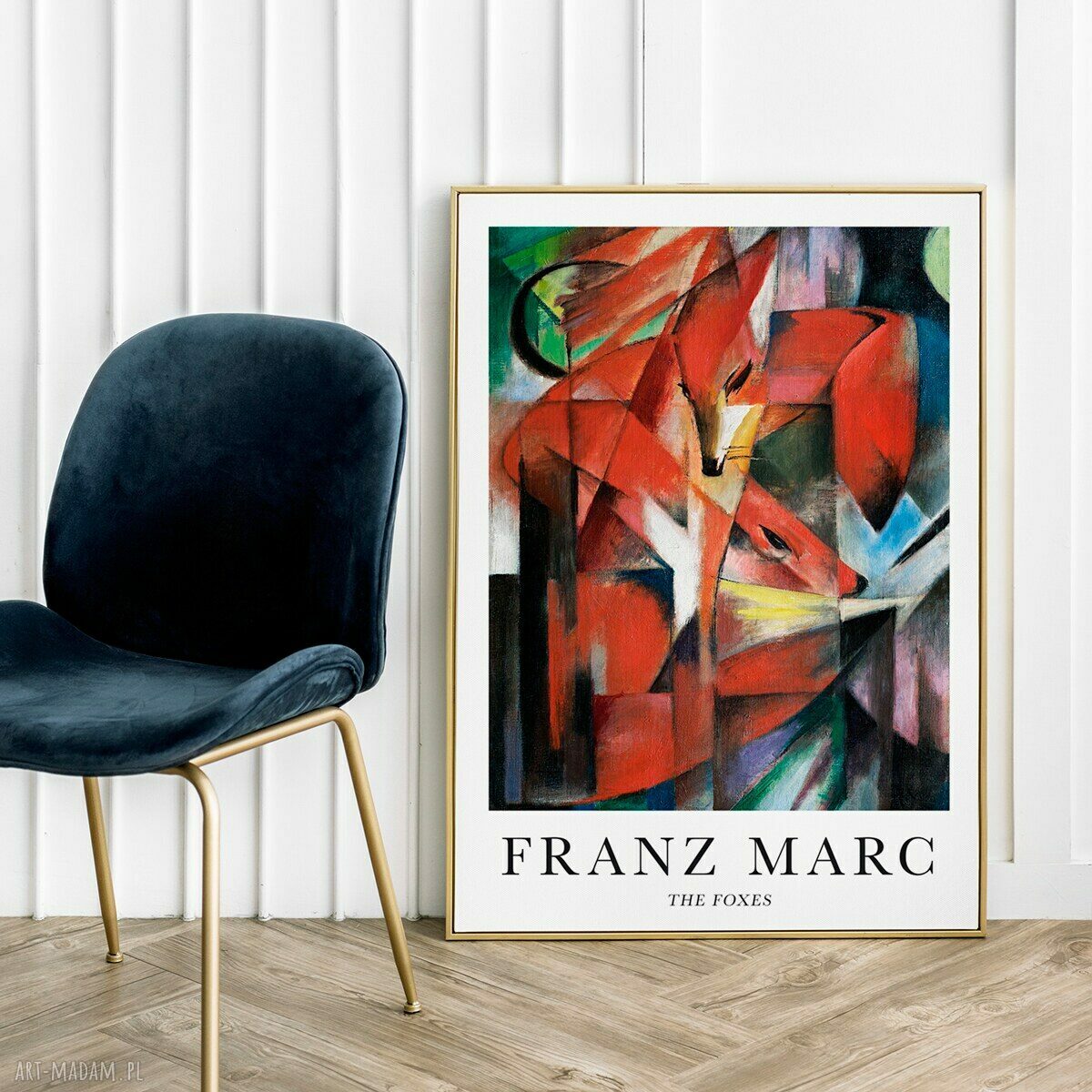 Plakat Franz Marc The Foxes 50x70 cm - do salonu i sypialni