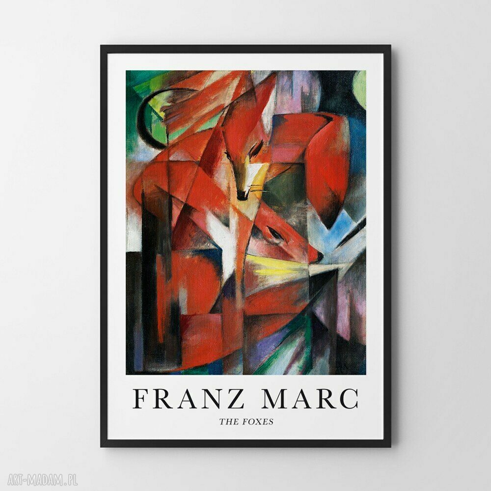 Plakat Franz Marc The Foxes 40x50 cm - plakat do salonu i wnętrza