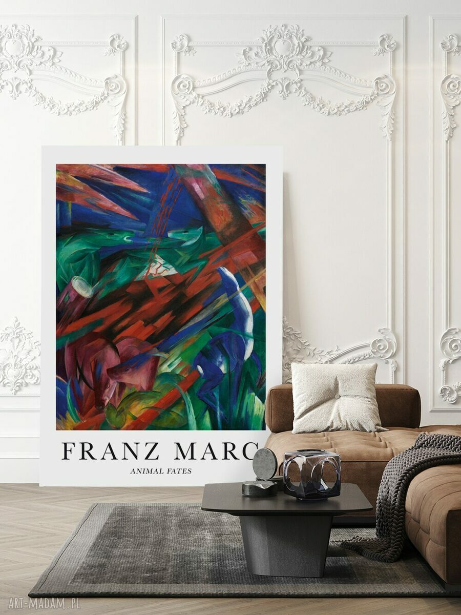 Plakat Franz Marc Animal Fates 50x70 cm - kolorowa dekoracja do wnętrza