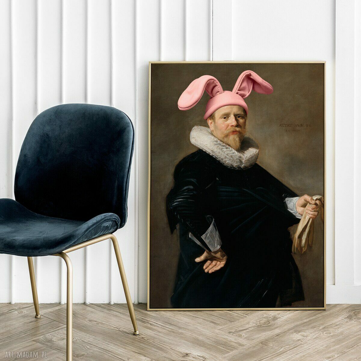Plakat Funny Bunny - sztuka format 61x91 cm