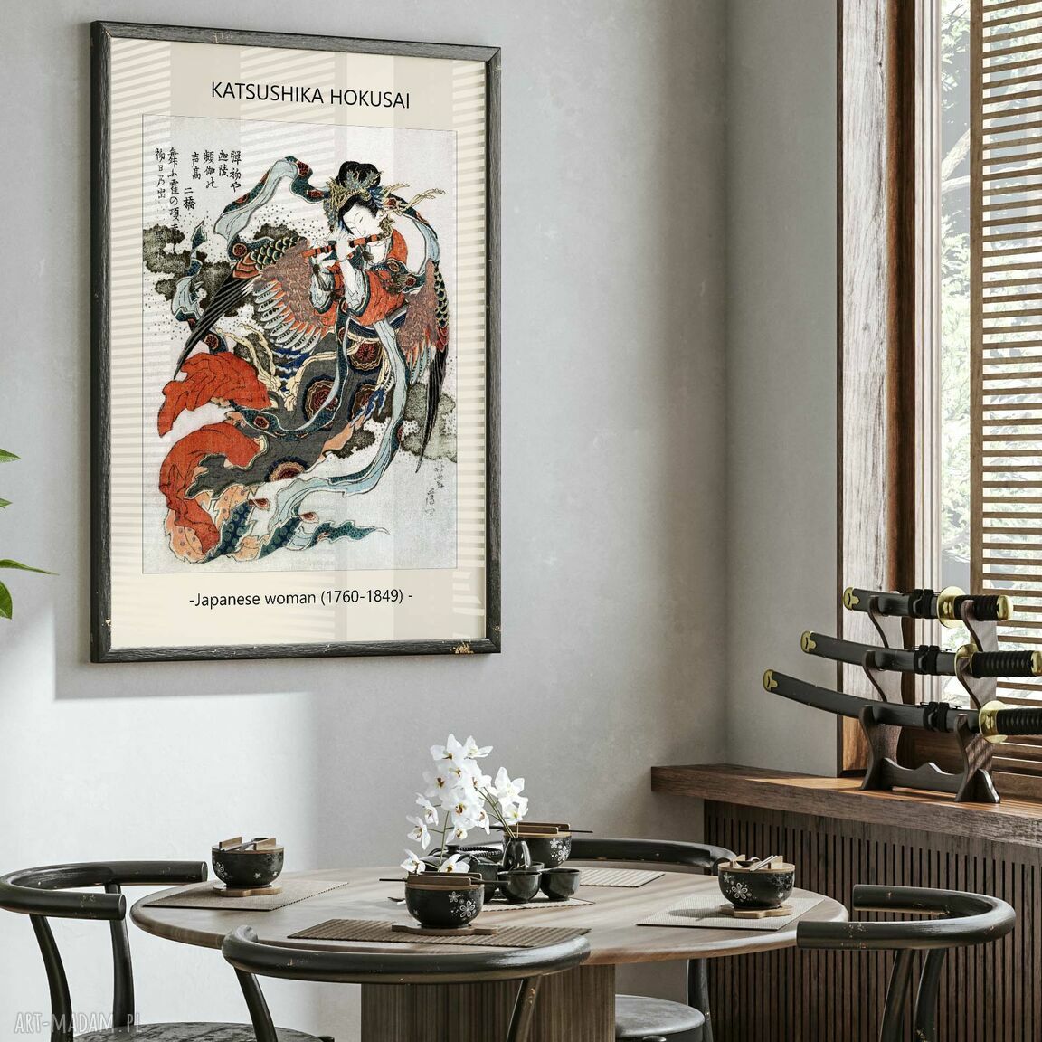 Plakat Gejsza - sztuka japońska 40x50 cm (vintage)