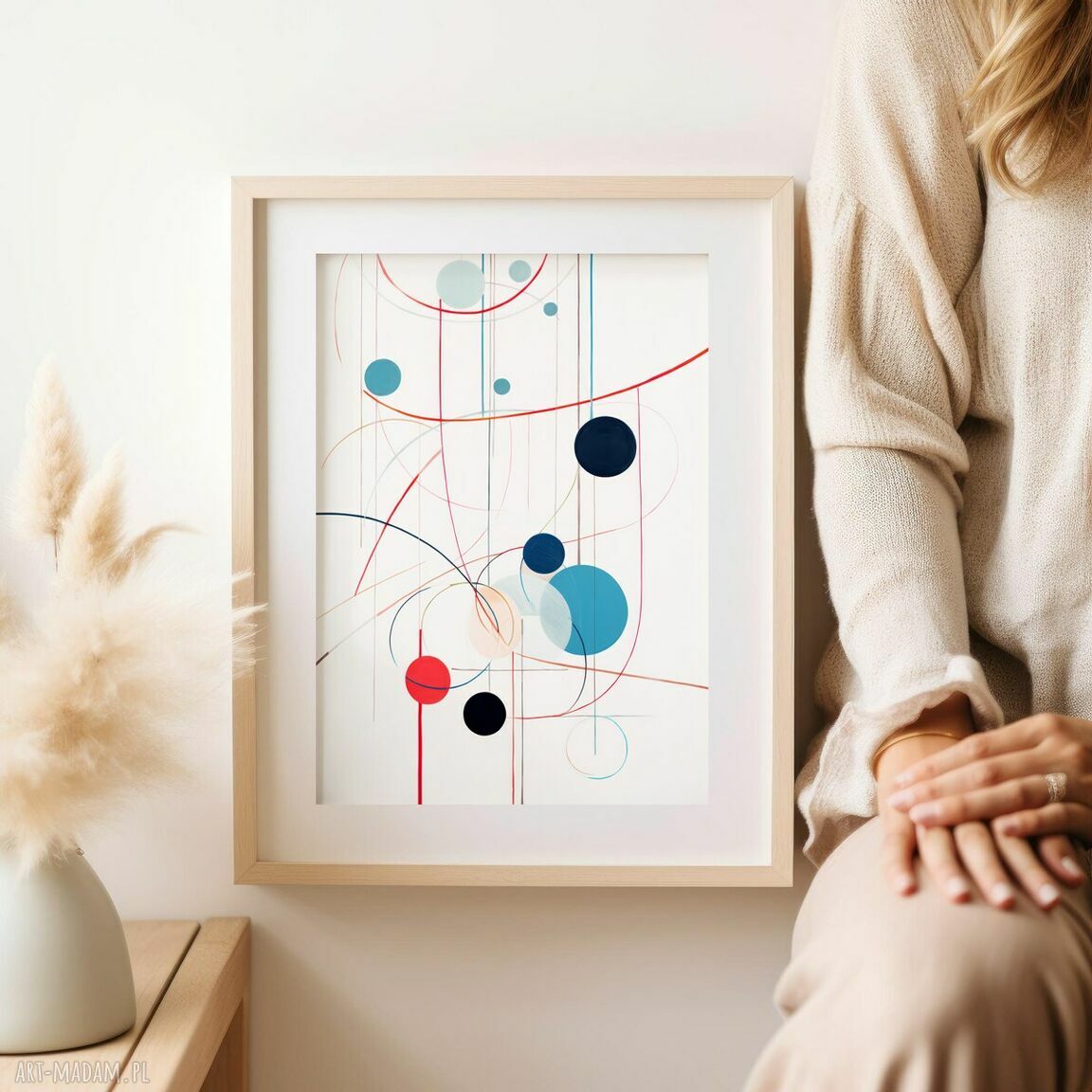 Plakat geometria 30x40 cm do domu