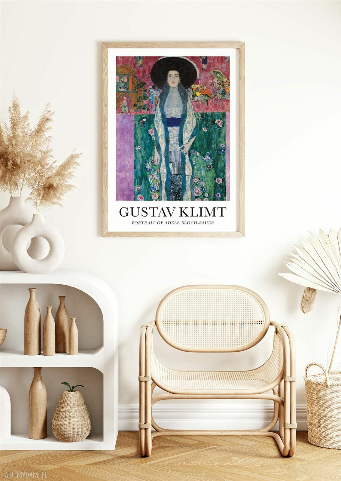 Plakat Gustav Klimt - Portret Adele Bloch-Bauer w formacie A4