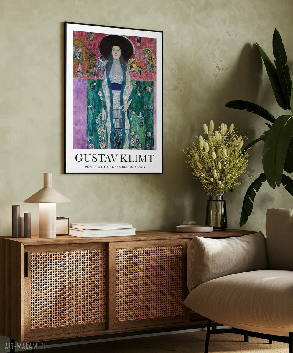 Kolorowy plakat Klimt Portret Adele Bloch-Bauer 40x50 cm