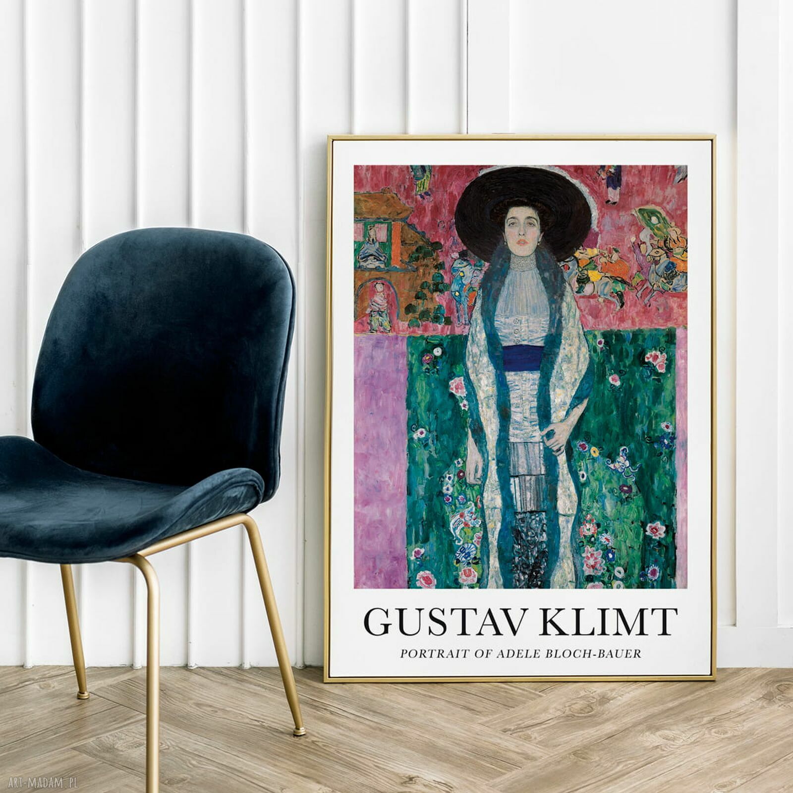 Plakat Gustav Klimt „Portret Adele Bloch-Bauer” 70x100 cm - secesyjna elegancja na ścianę