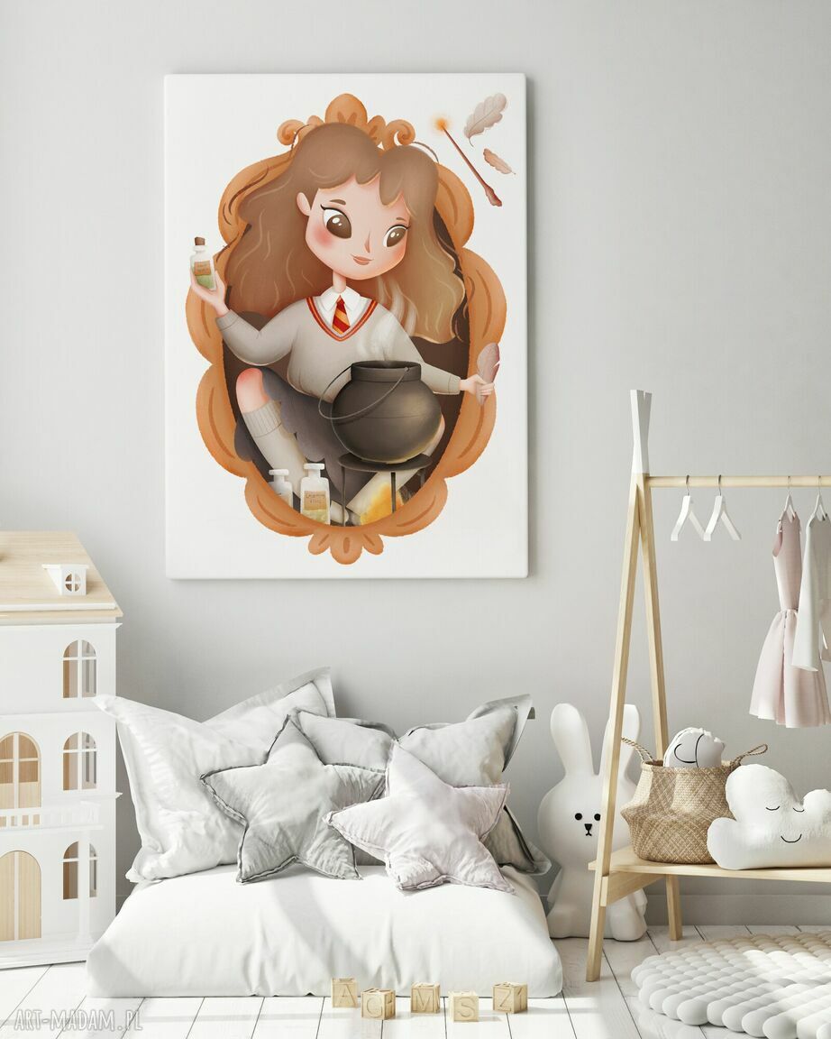 Plakat Hermiona 30x40 cm - obraz ilustracja Hogstudio