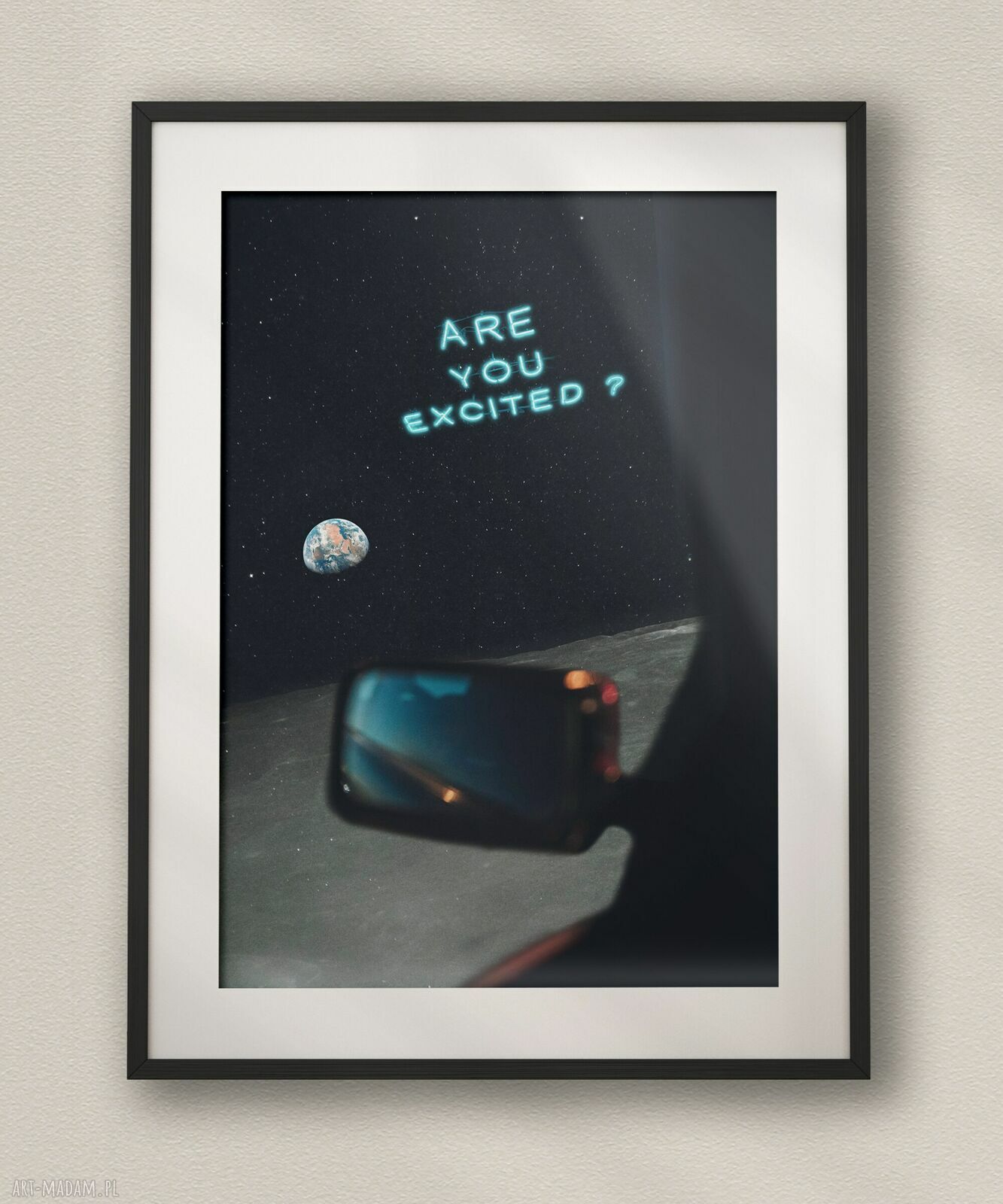 Plakat Highway - Kolaż Fine Art A3