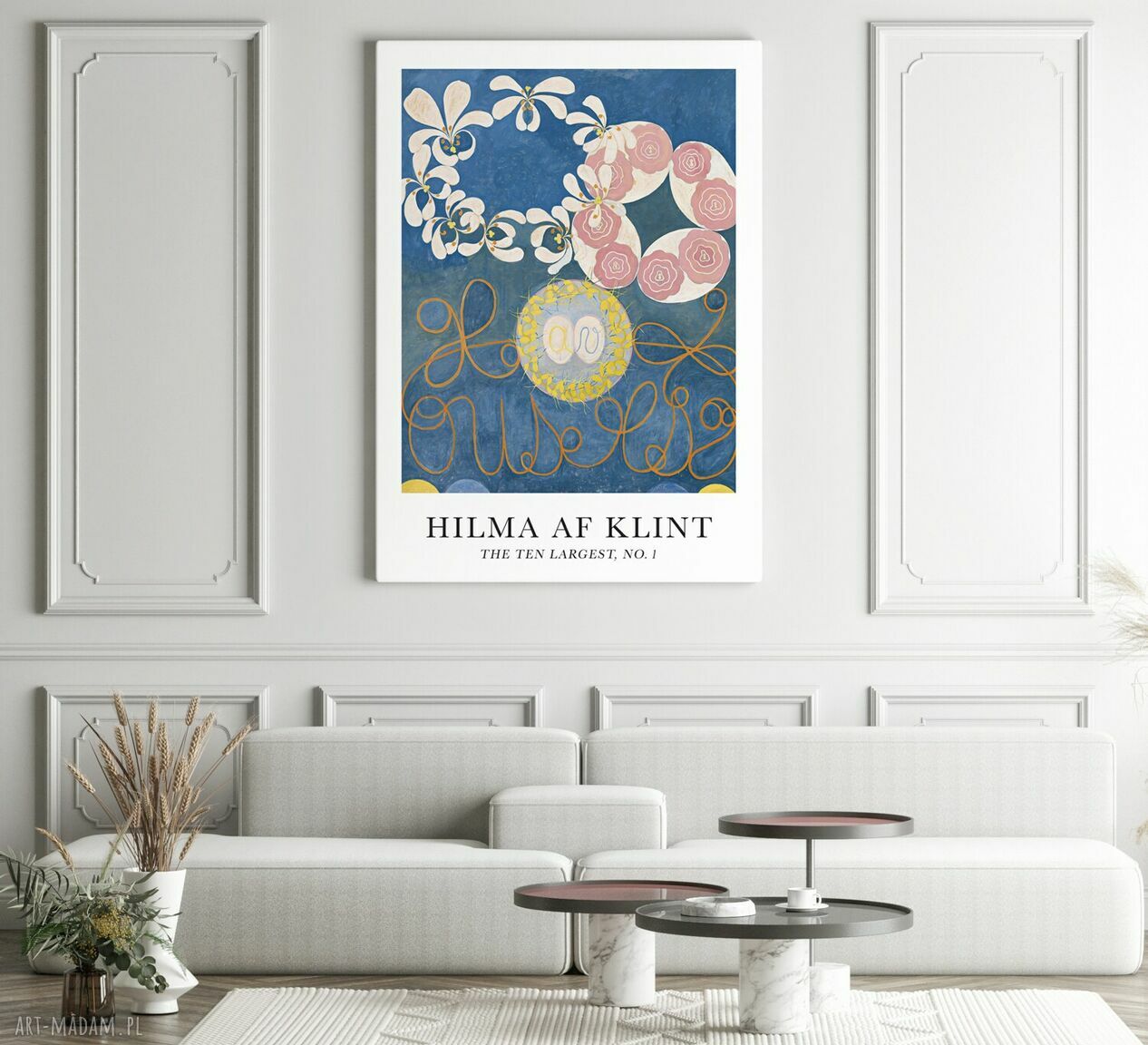 Plakat Hilma af Klint „The Ten Largest No. 1” 30x40 cm - artystyczna abstrakcja do salonu