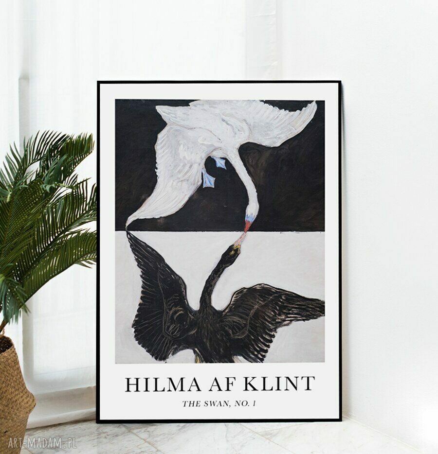 Plakat Hilma af Klint The Swan do sypialni 30x40 cm