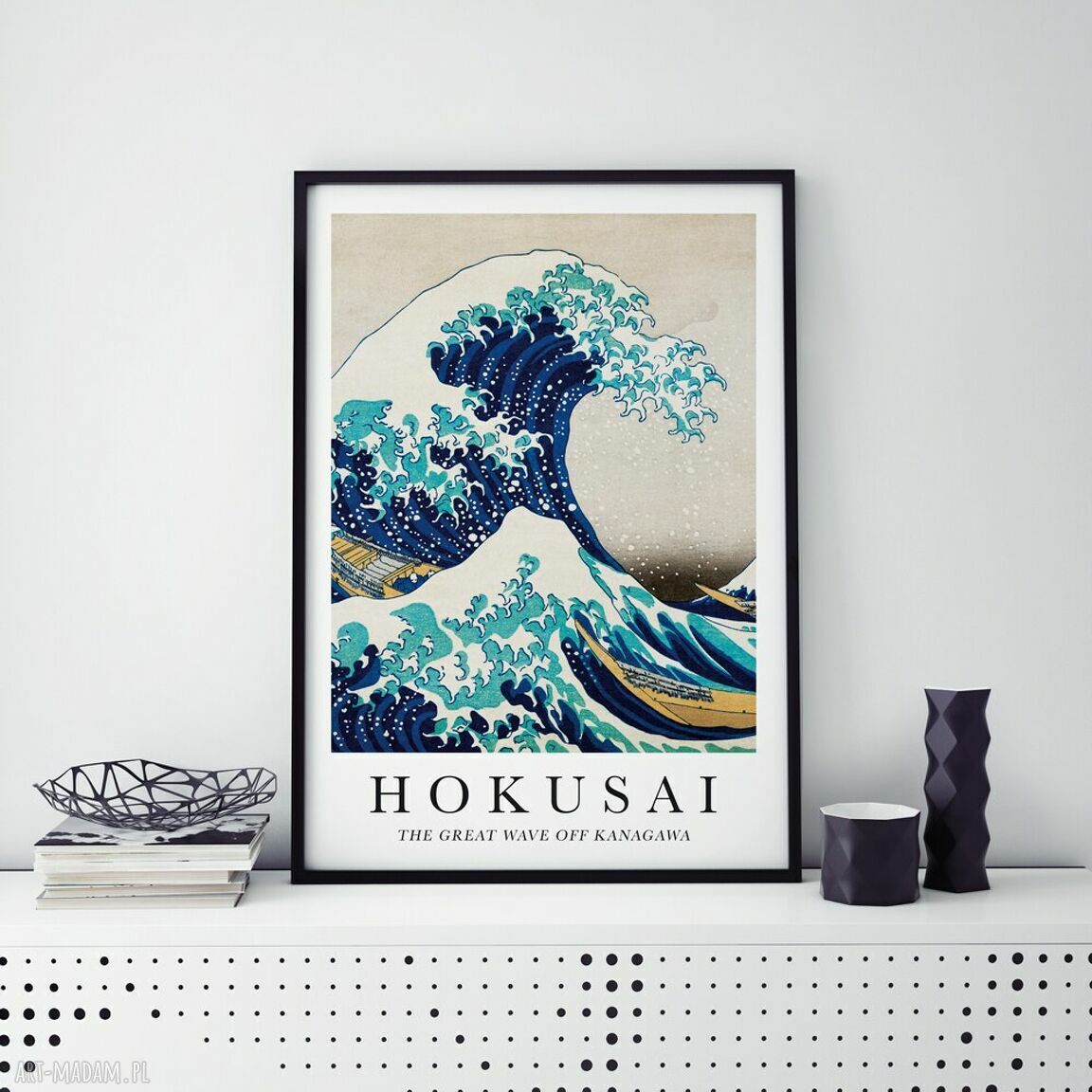 Plakat Hokusai 70x100 cm do salonu