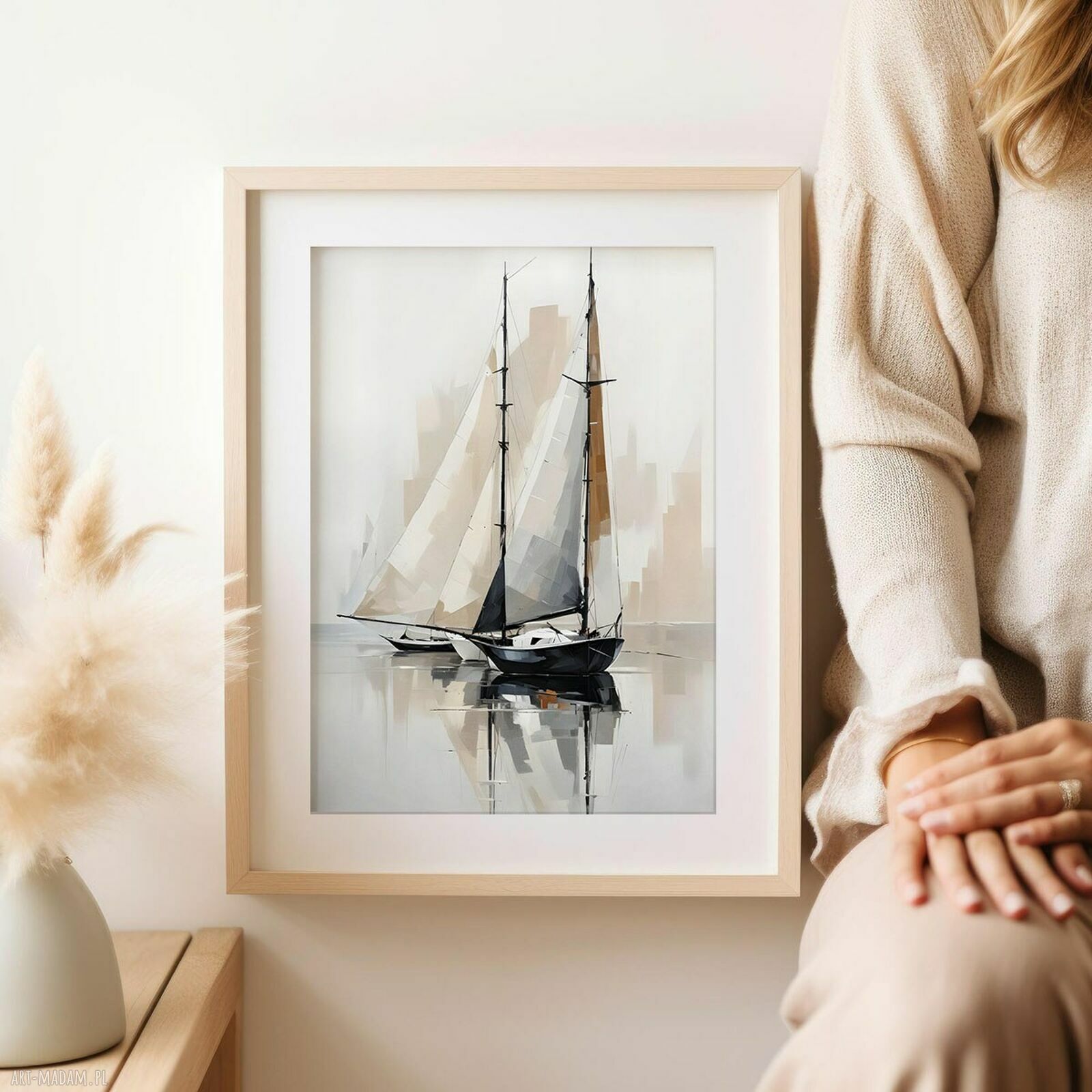 Plakat Żagle 30x40 cm - morski akcent na Twojej ścianie