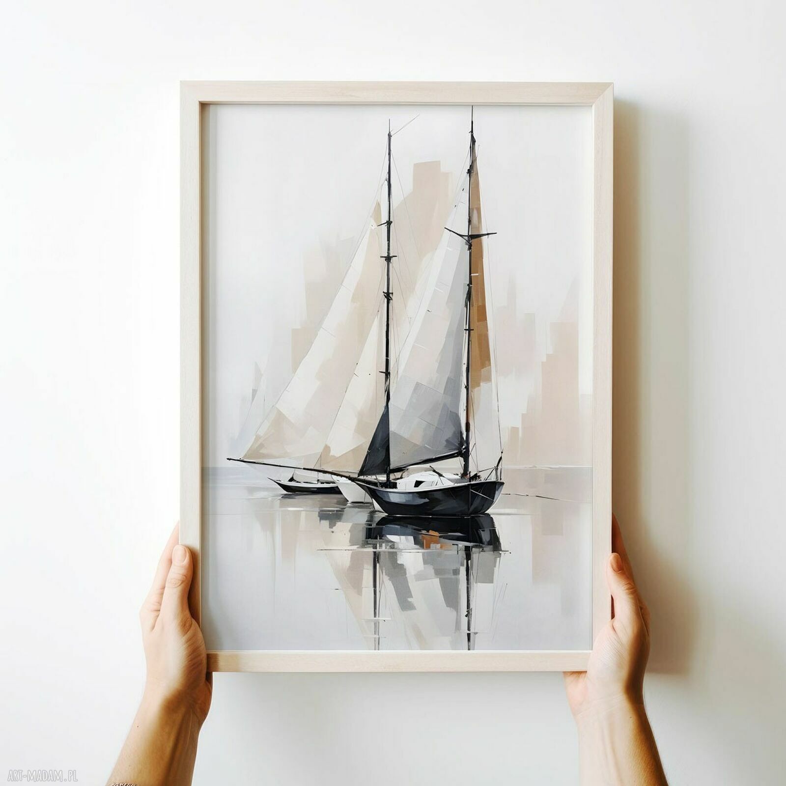 Plakat ilustracja Żagle 40x50 cm - Hogstudio