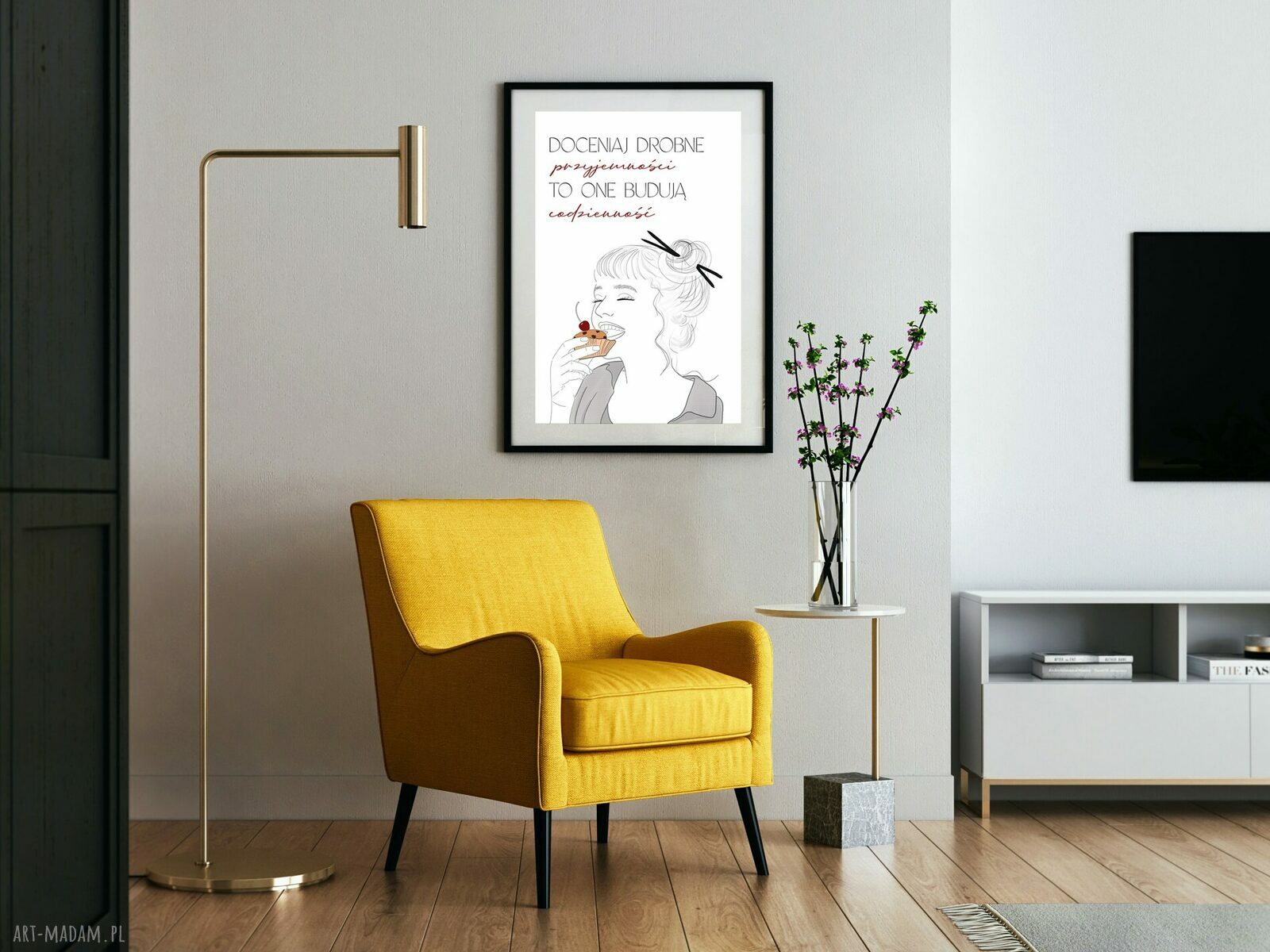 Plakat ilustrowany A3 „Przyjemność”