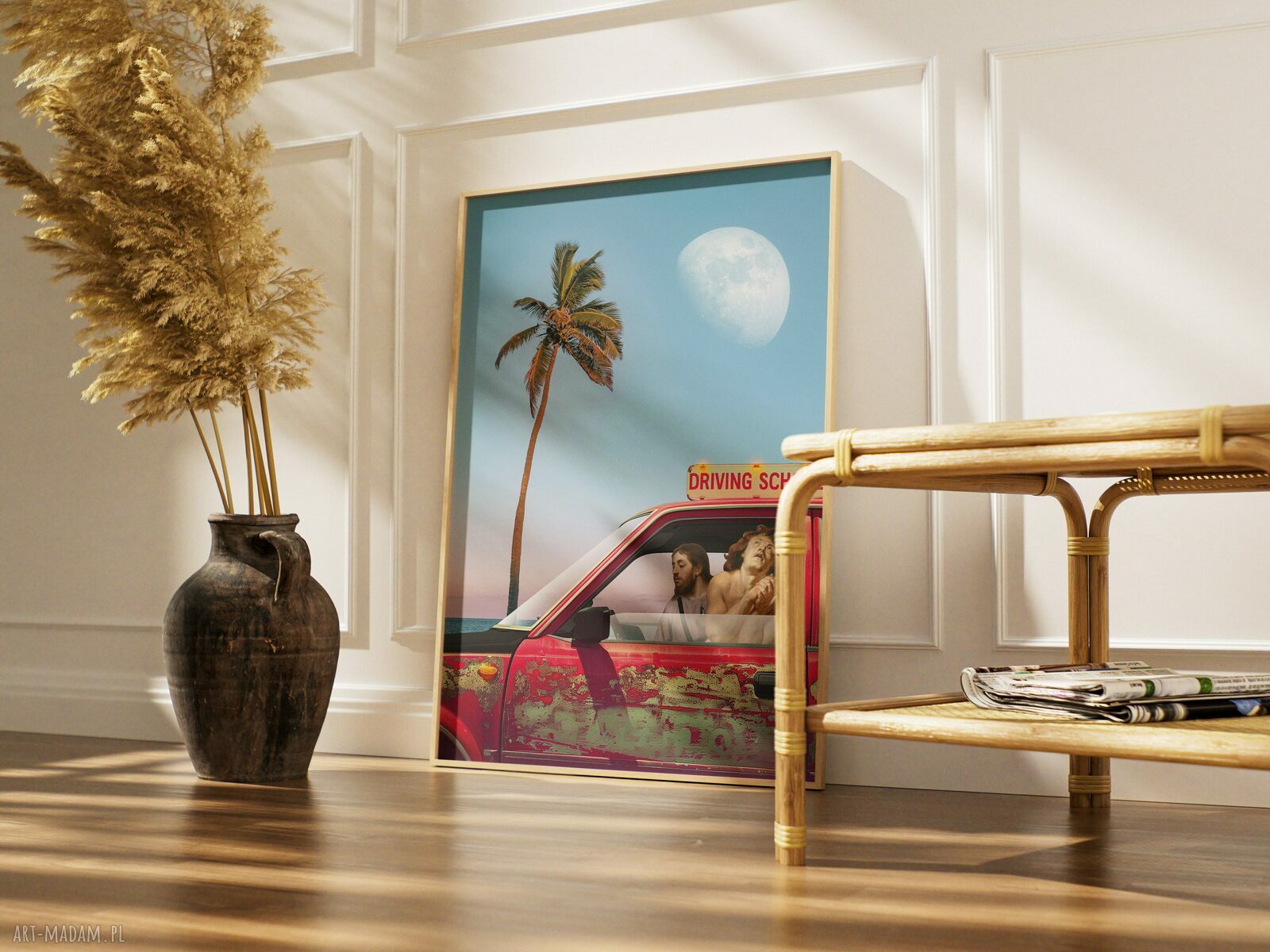Plakat Jezus Chrystus Super Drive (A3 29,7x42 cm) - z humorem
