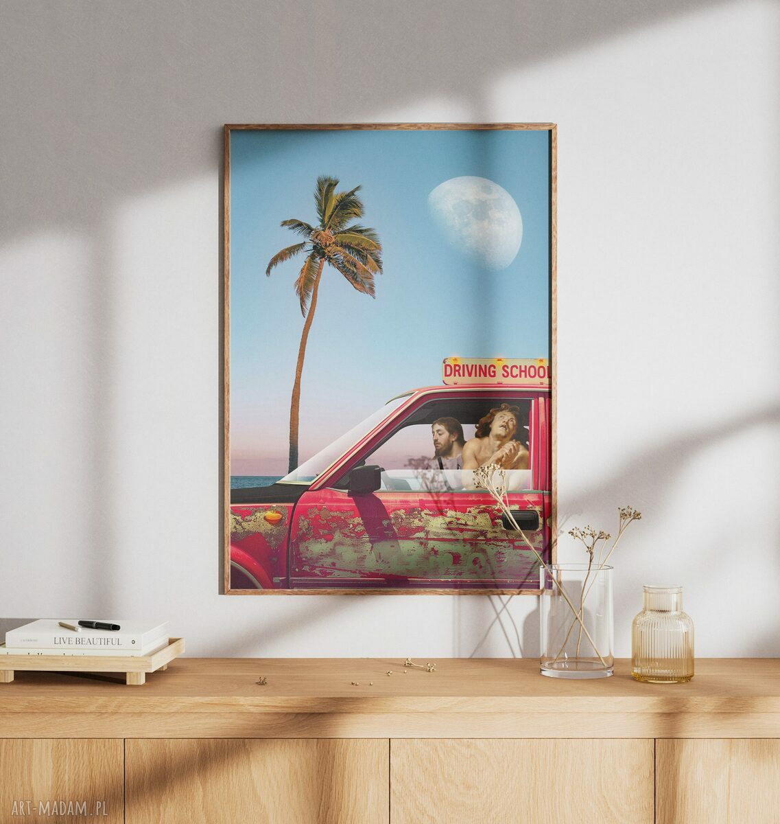Plakat Jezus Chrystus Super Drive 70x100 cm z humorem