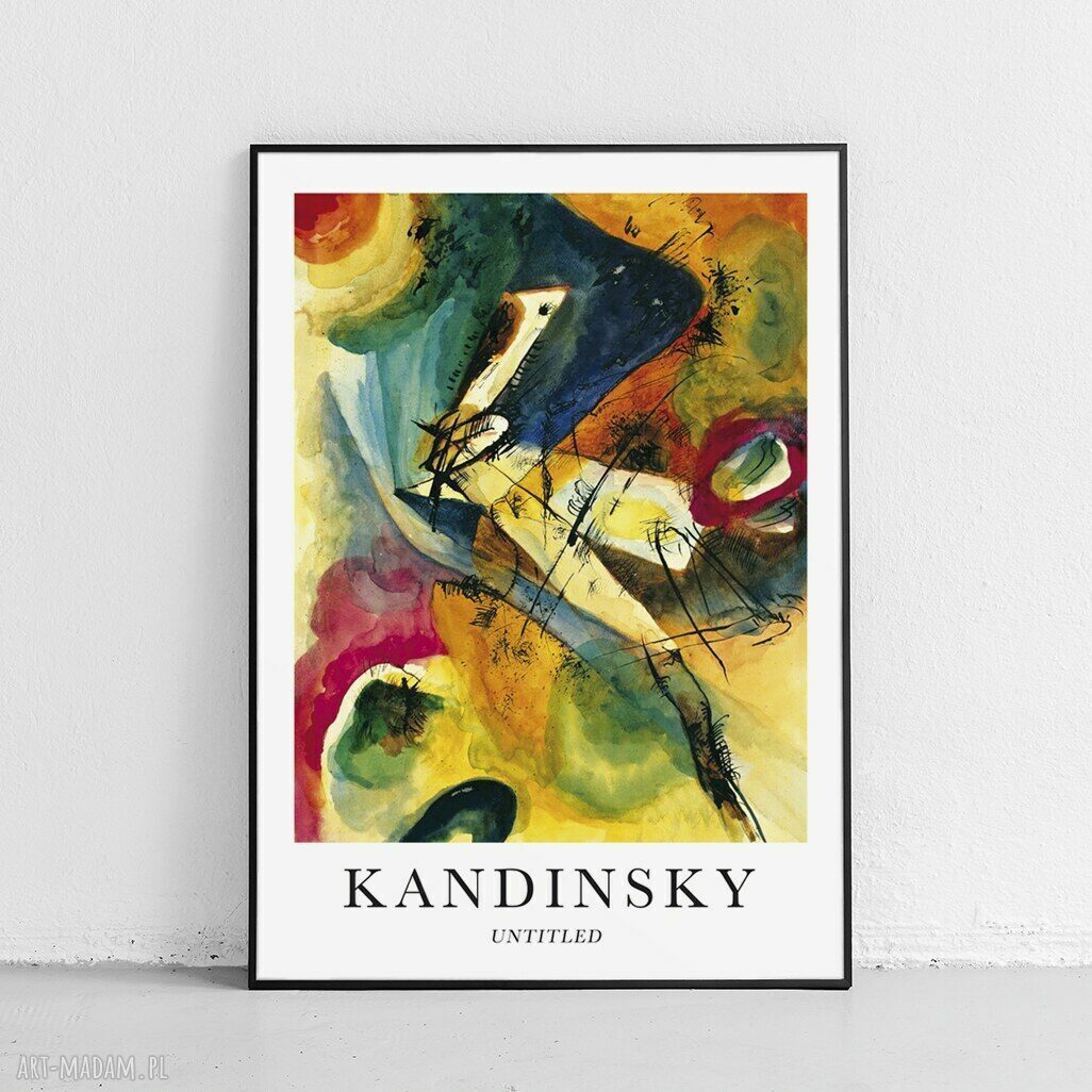 Plakat Kandinsky Untitled - abstrakcja 40x50 cm do sypialni