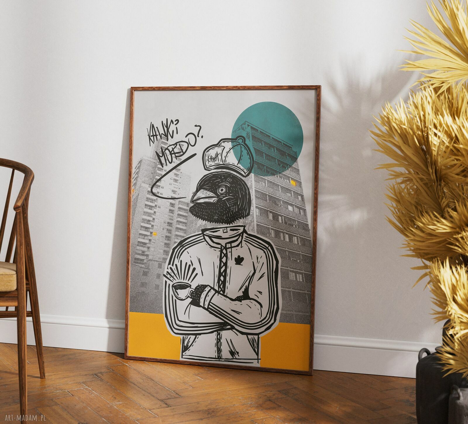 Plakat Kawki mordo? 50x70 cm - rapowy streetart
