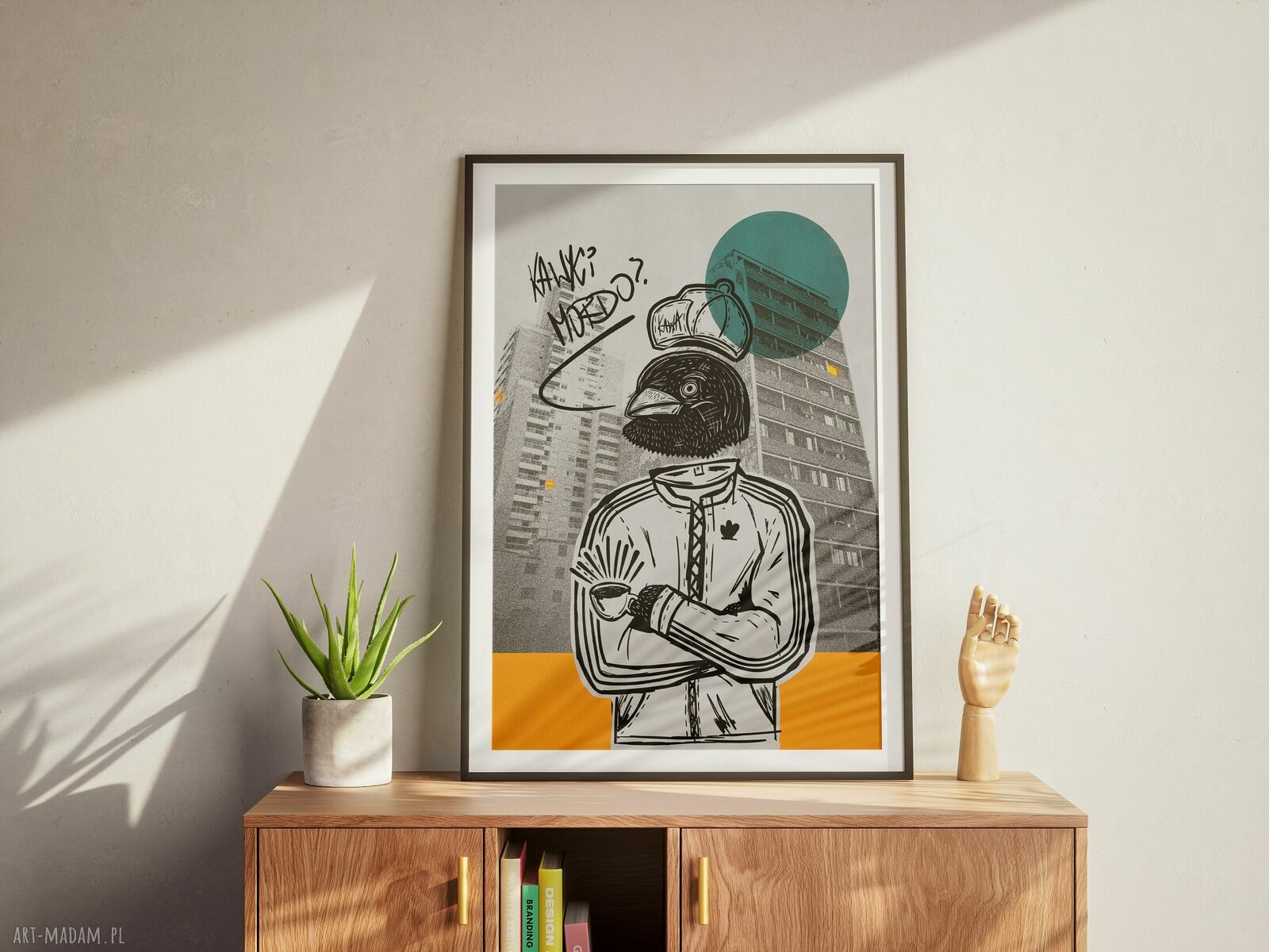 Plakat Kawki mordo? 50x70 cm - rapowy streetart