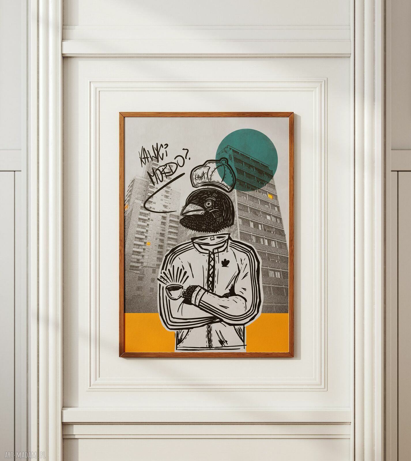 Plakat Kawki mordo? 50x70 cm - rapowy streetart