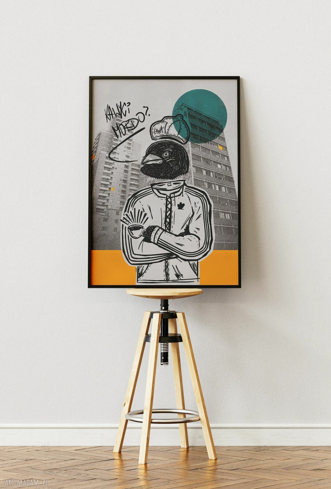 Plakat Kawki mordo? 50x70 cm - rapowy streetart