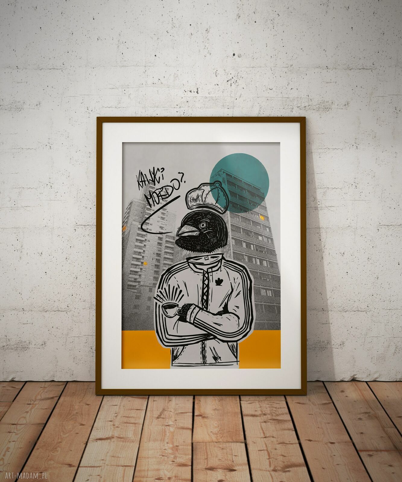 Plakat Kawki mordo? 50x70 cm - rapowy streetart