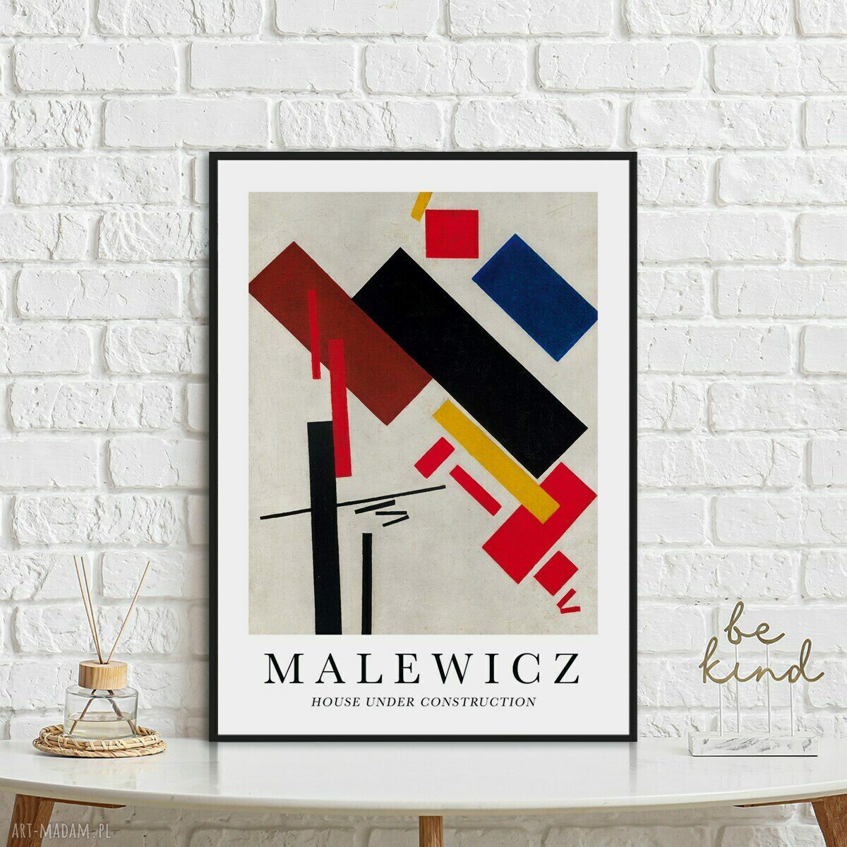 Plakat Kazimierz Malewicz House under Construction - format A4