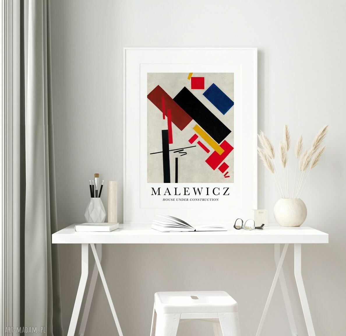 Plakat Kazimierz Malewicz House under Construction - 30x40 cm