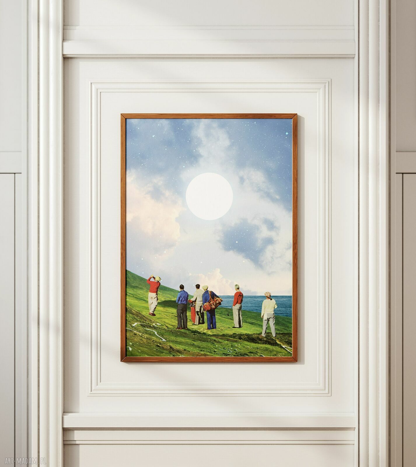 Plakat Klify Seven Sisters - Kolaż Fine Art