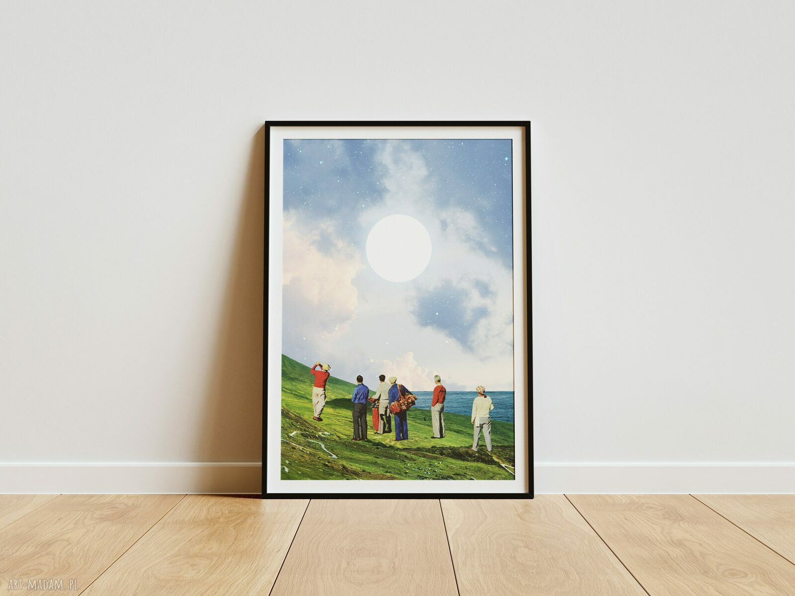 Plakat Klify Seven Sisters - Kolaż Fine Art