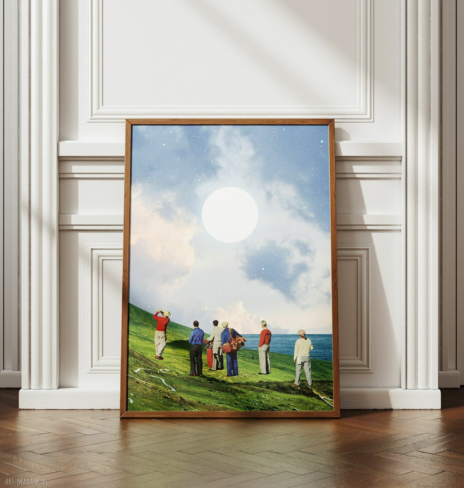 Plakat Klify Seven Sisters - Kolaż Fine Art