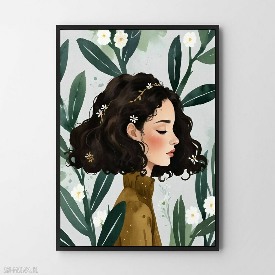 Plakat kobieta ilustracja dziewczyna - format 61x91 cm
