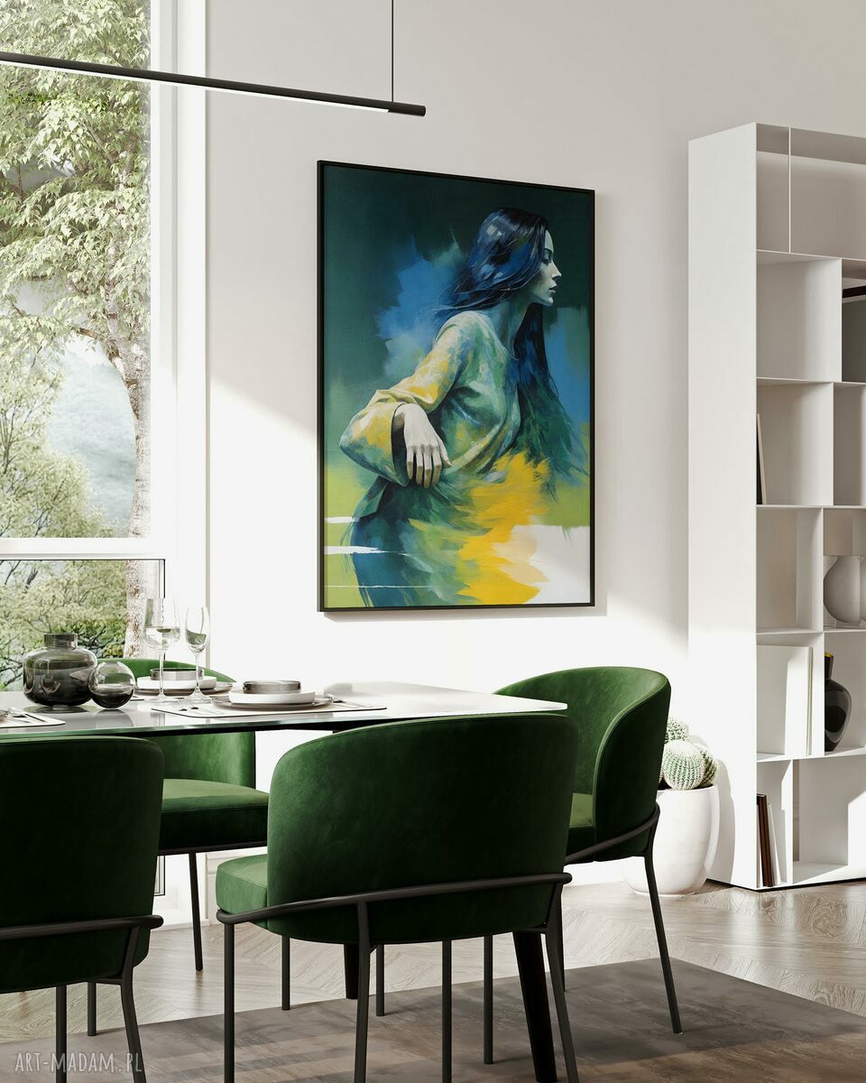 Kobieta jako abstrakcja - plakat 50x70 cm do Twojego wnętrza