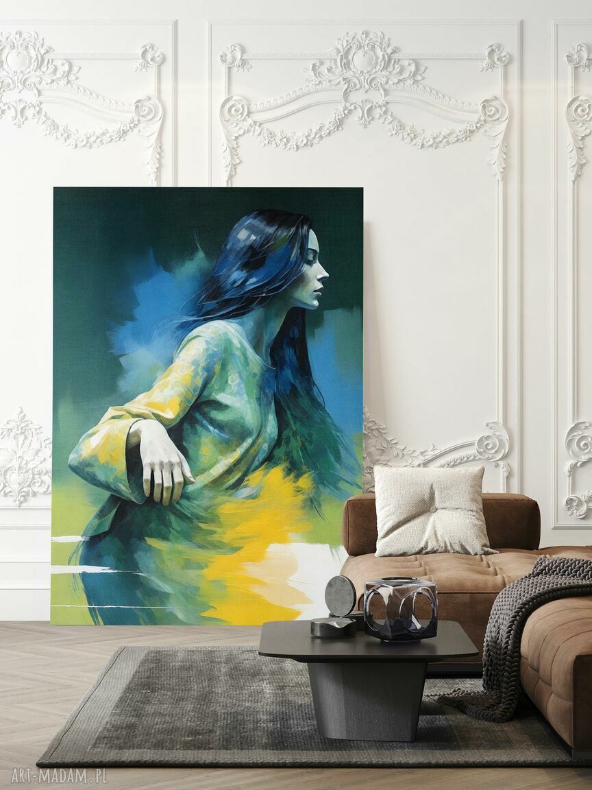 Plakat Kobieta Abstrakcja Kolorowa - format 30x40 cm