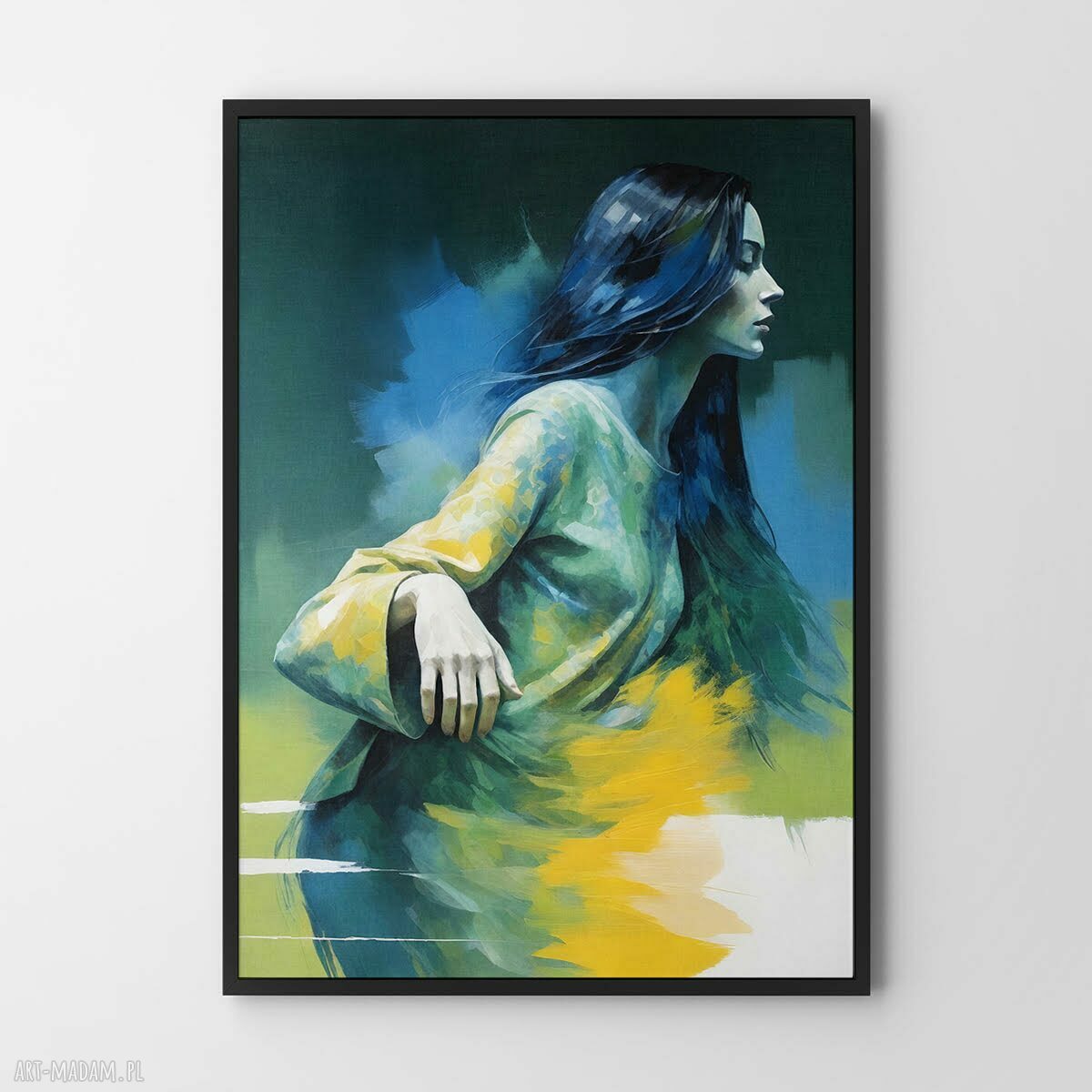 Plakat Kobieta Abstrakcja Kolorowa - format 61x91 cm