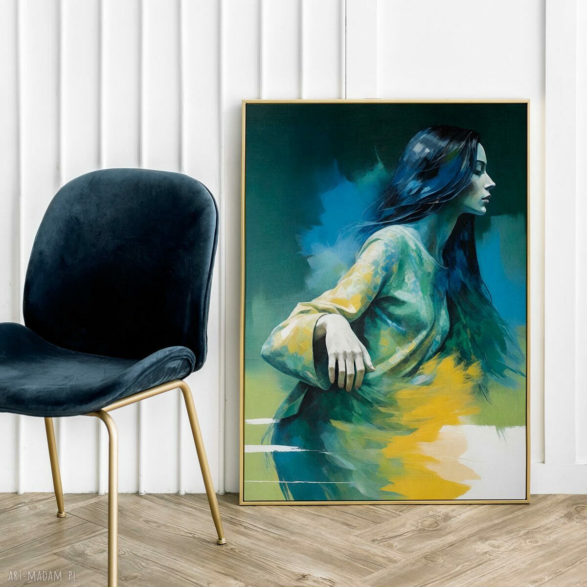 Plakat Kobieta Abstrakcja Kolorowa - format 30x40 cm