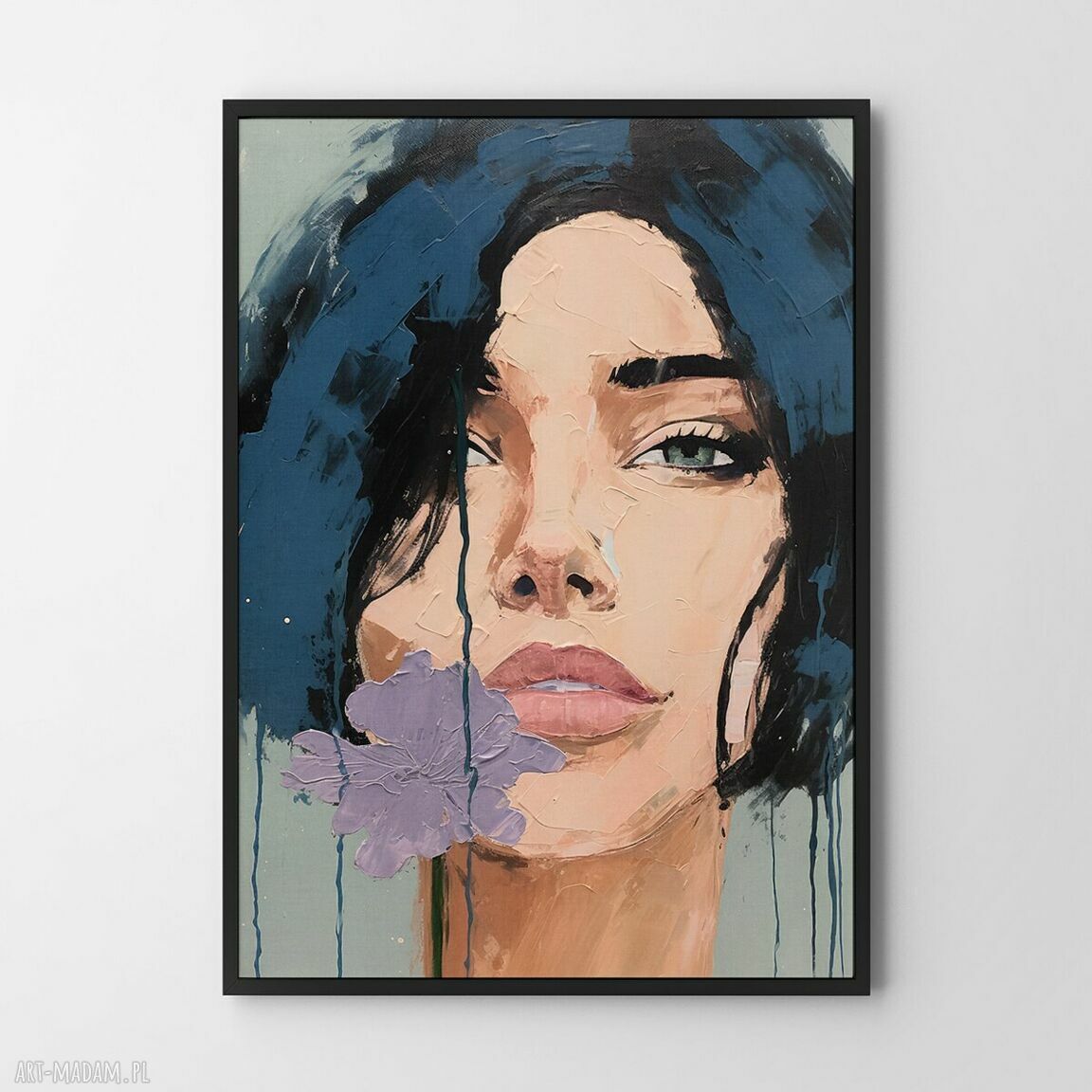 Plakat Kobieta i malarstwo 61x91 cm - Hogstudio