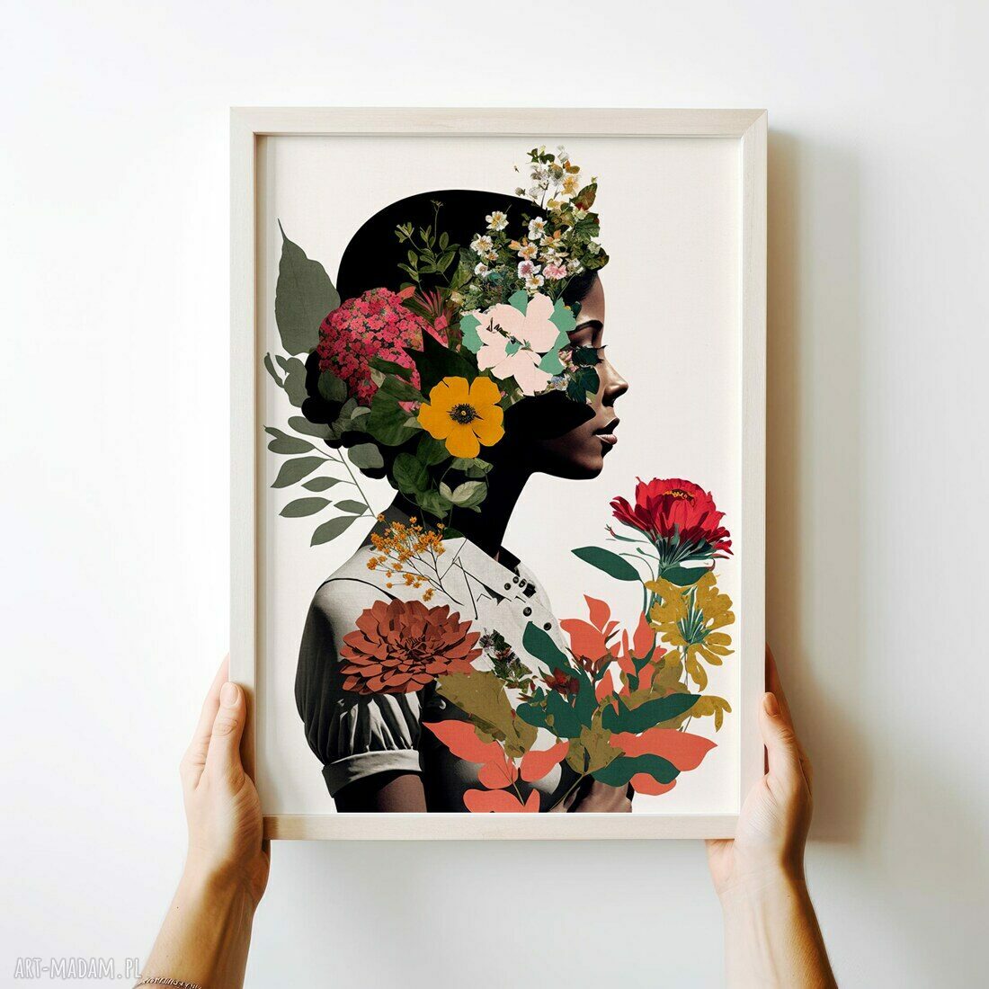 Plakat Kolaż z profilu 40x50 cm - elegancka dekoracja ścienna do oprawy