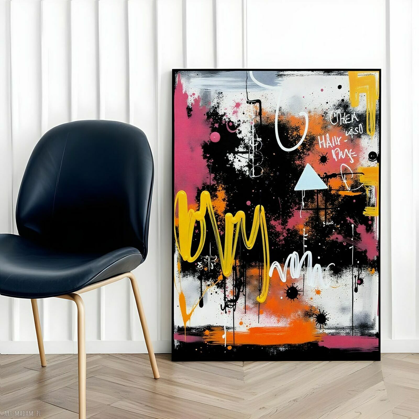 Plakat Kolorowa abstrakcja - format 50x70 cm - premium wydruk