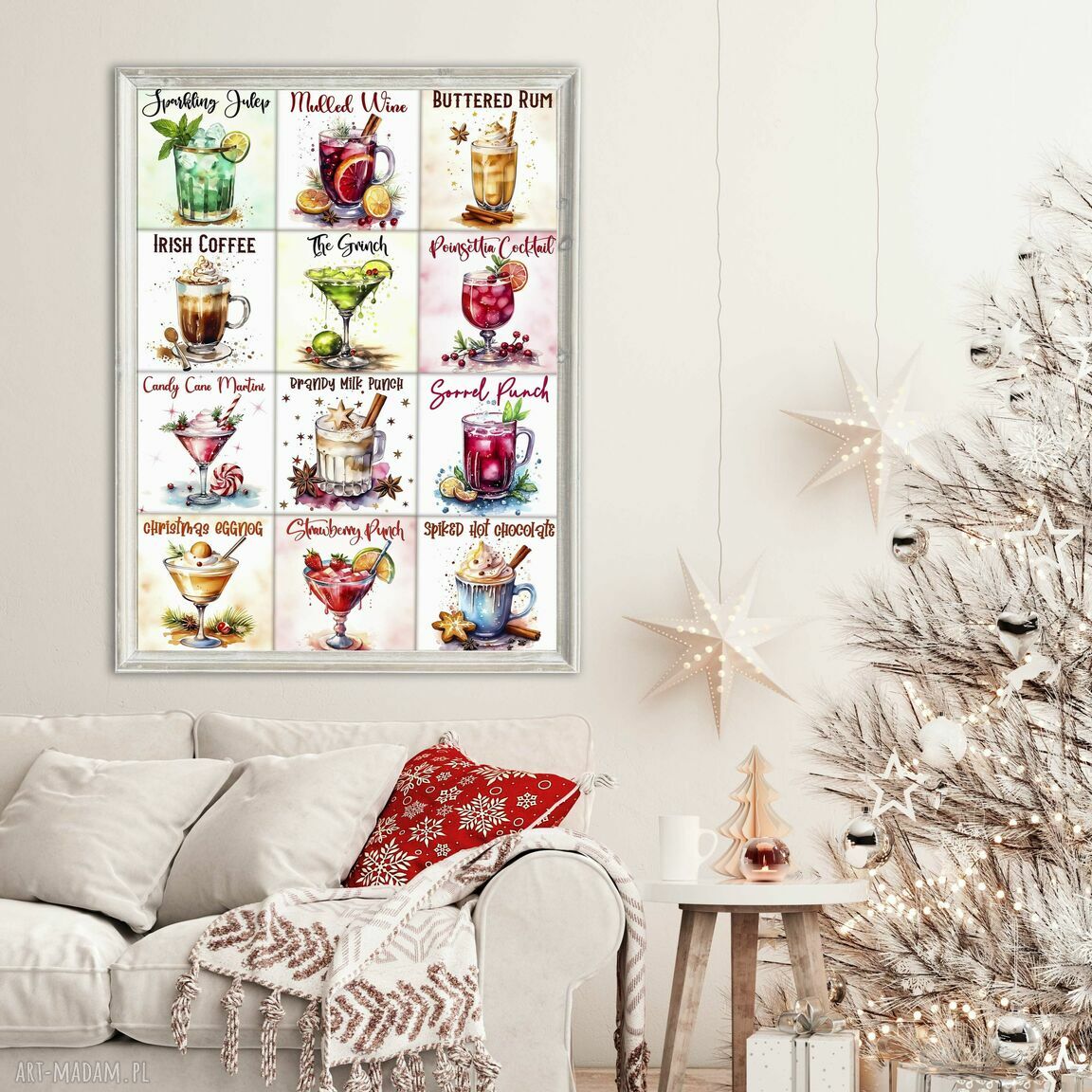 Plakat Drinki Świąteczne 40x50 cm