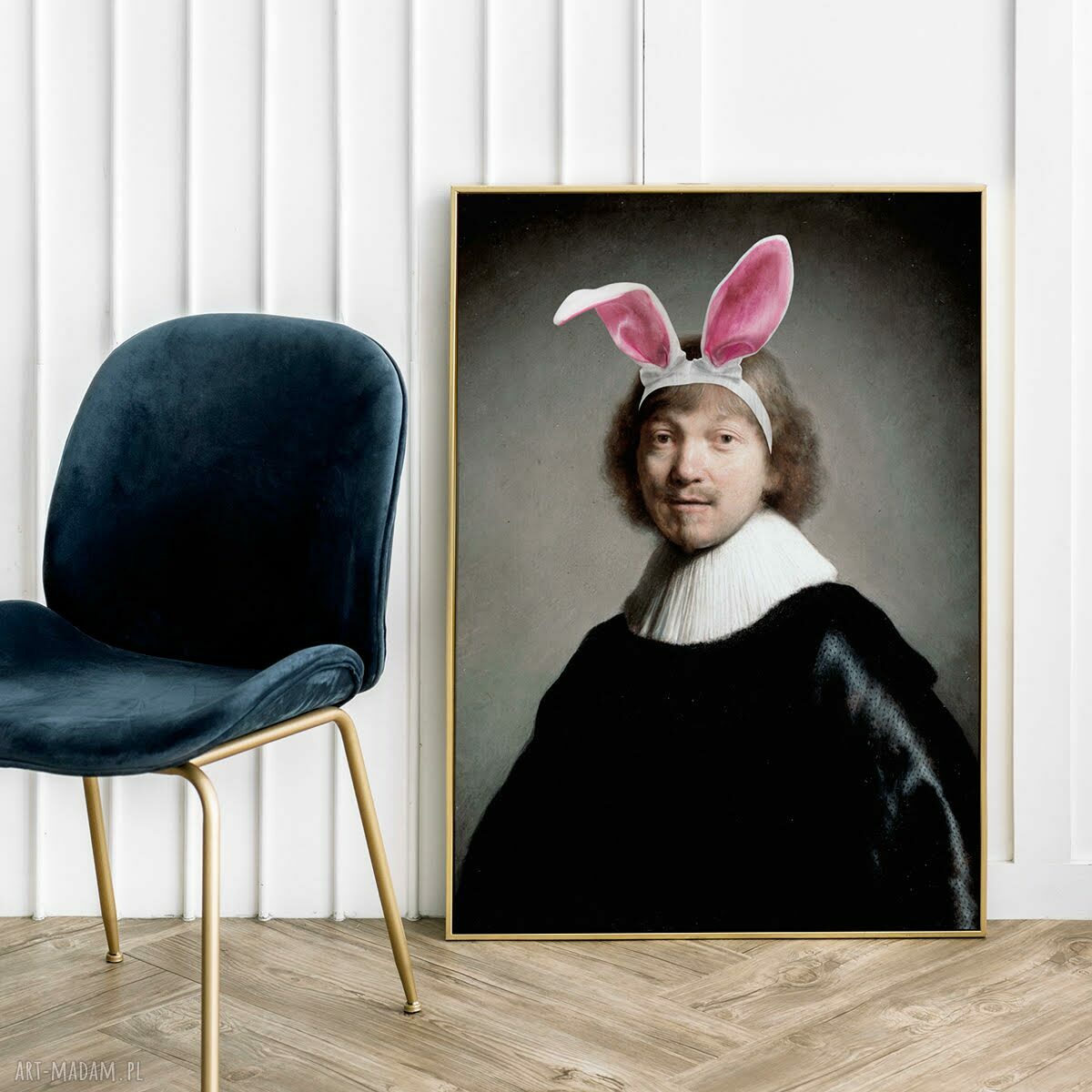Plakat Króliczek Rembrandta - format A4