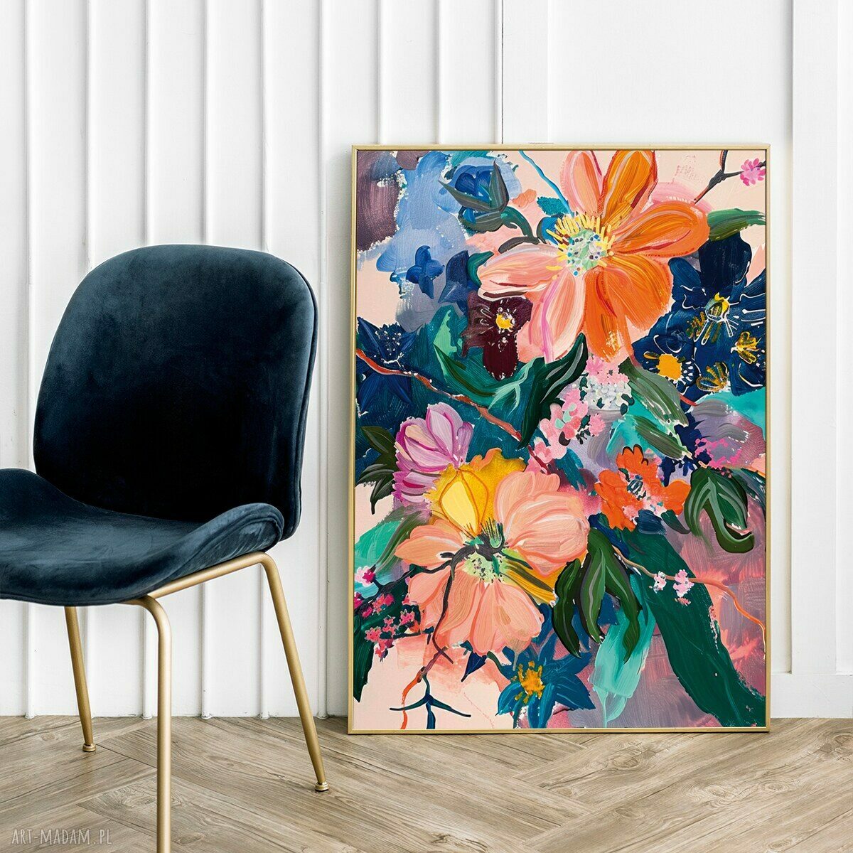 Plakat Kwiaty Abstrakcja - format 30x40 cm