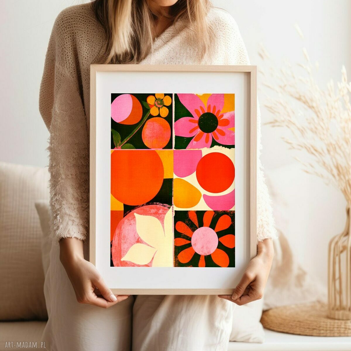 Plakat Kwiaty mix - format A4 (21x29,7 cm)