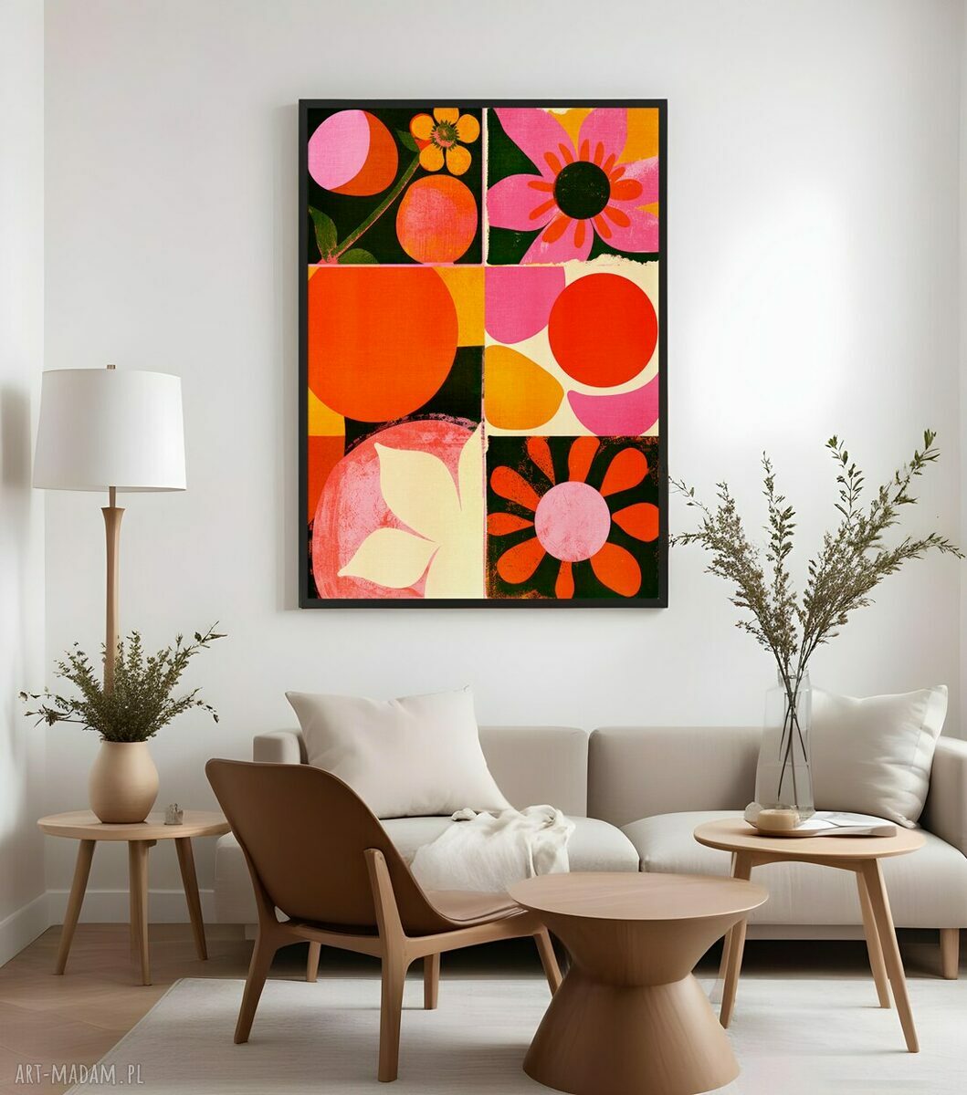Plakat Kwiaty Mix 61x91 cm na prezent - premium wydruk