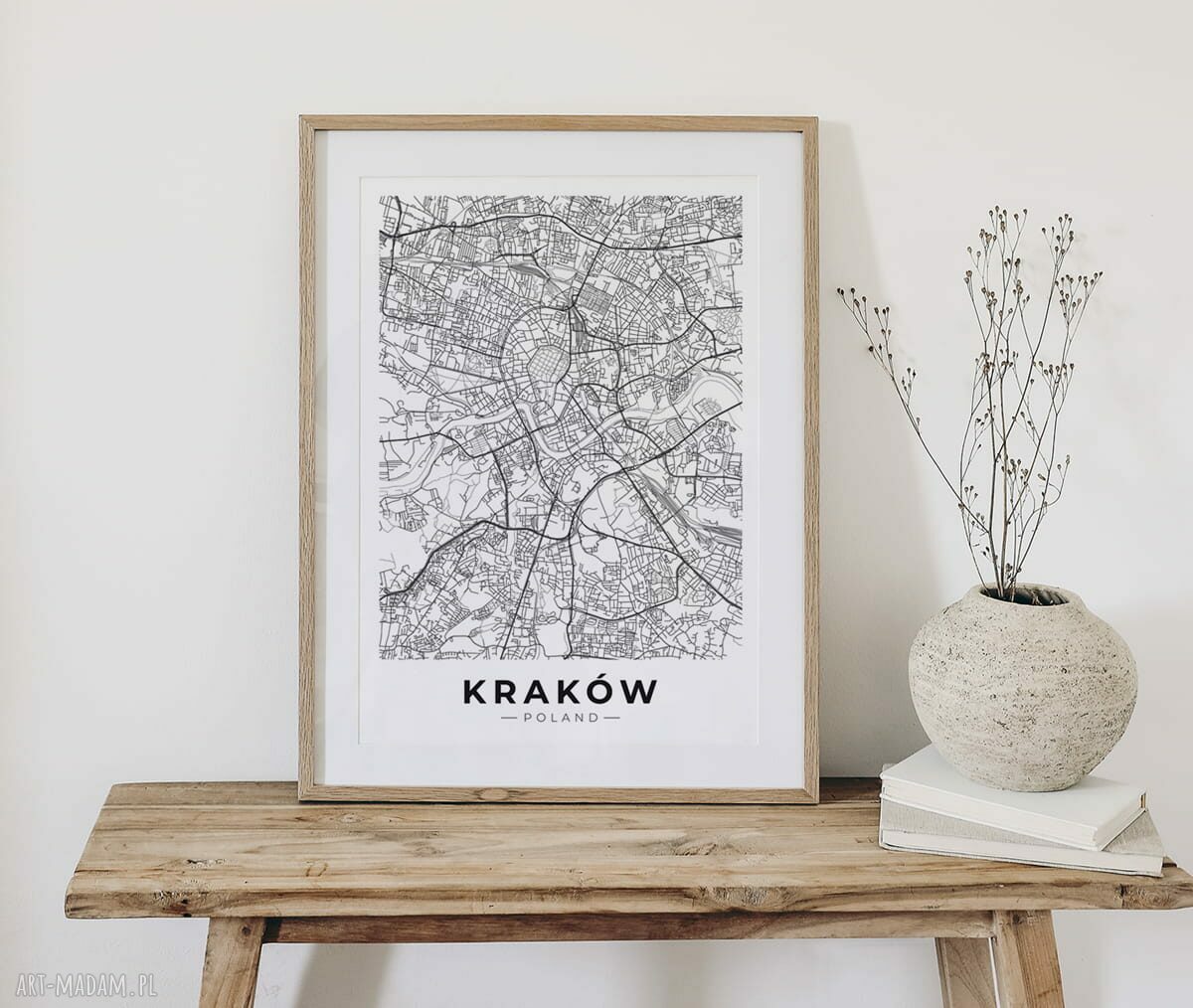 Plakat Mapa Krakowa - format 30x40 cm
