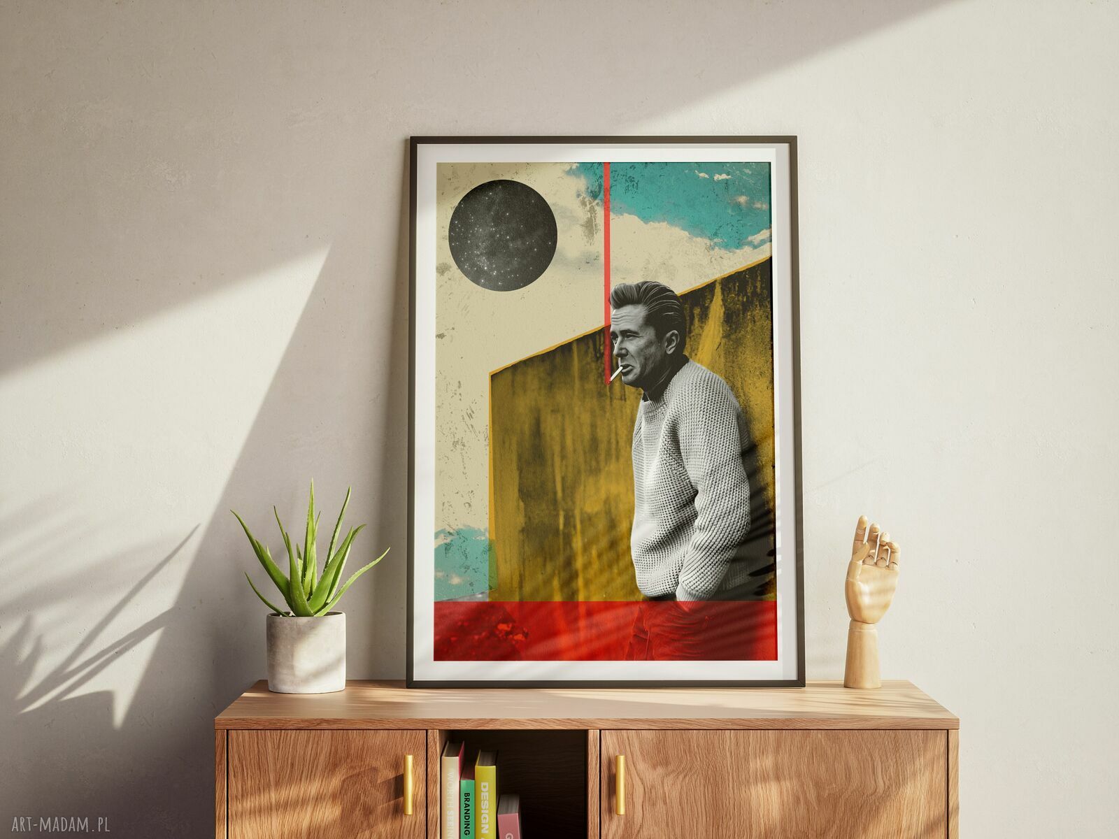 Plakat Marek Hłasko A3 29,7x42 cm - retro kolaż polska literatura