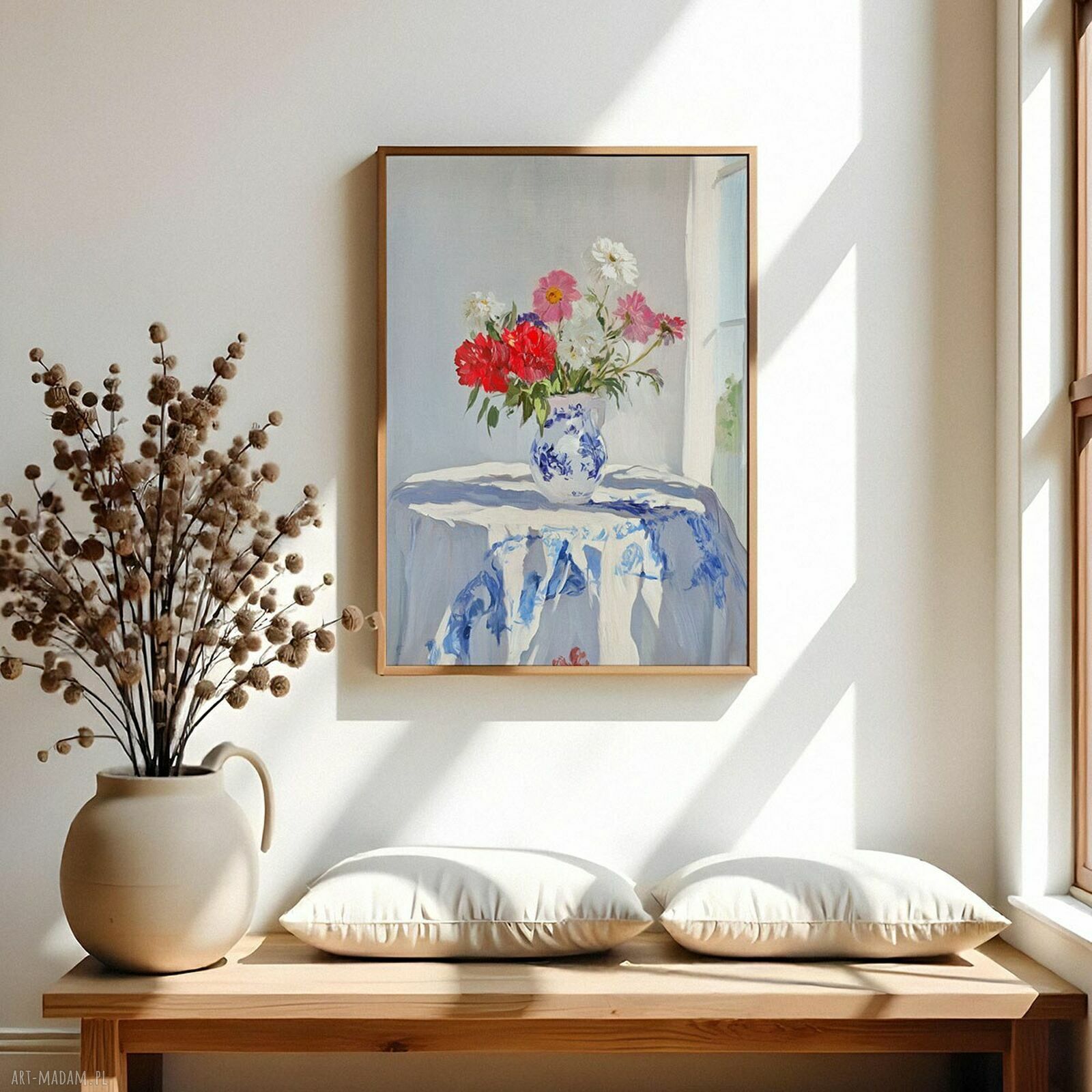Plakat Martwa natura 40x50 cm - elegancki akcent do salonu w stylu natury