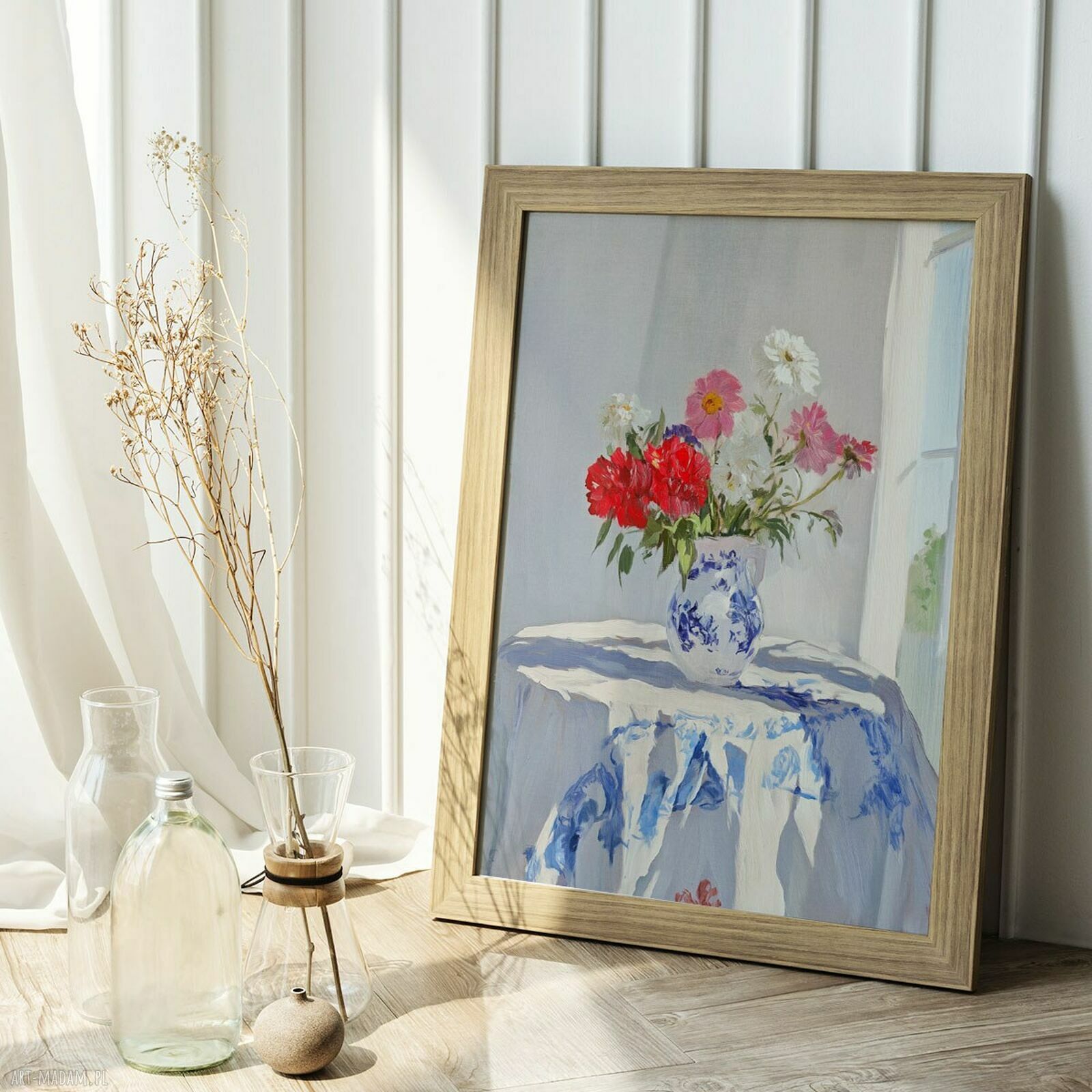 Plakat Martwa natura 50x70 cm - pastelowy, modny akcent do salonu